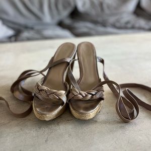 Delman Espadrille Wedge Sandal, Size 8.5